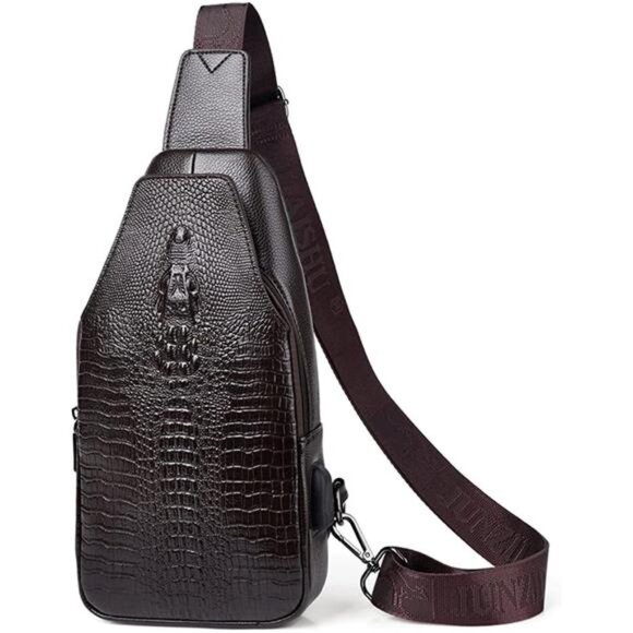 Other - Sling Bag Crossbody Backpack for Travel Brown7